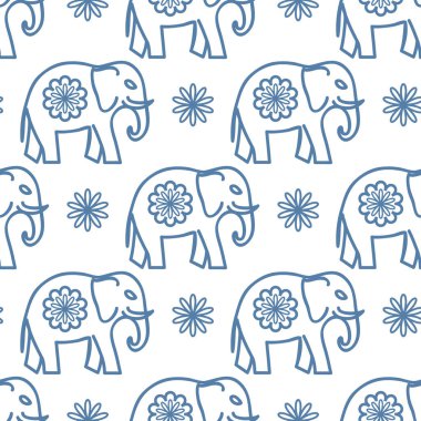 Fil. Yoga poster için şark süsleme