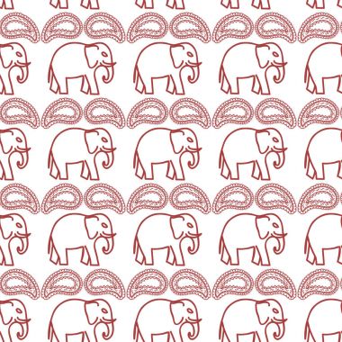 Fil. Yoga poster için şark süsleme