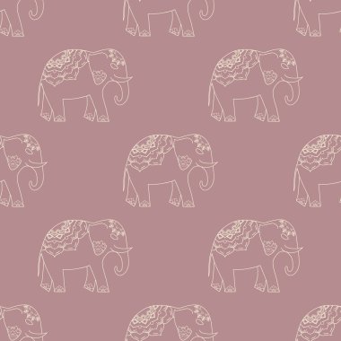 Fil. Yoga poster için şark süsleme