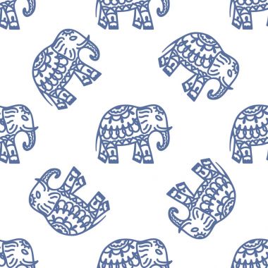 Fil. Yoga poster için şark süsleme