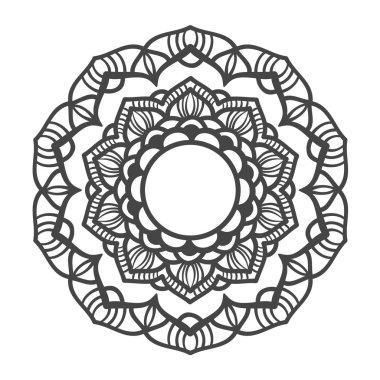 Mandala süsleme. Yuvarlak şablonu. Dekoratif öğe