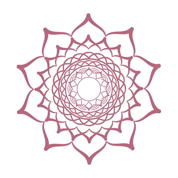 Mandala ornament. Okrągły szablon. Element dekoracyjny — Wektor stockowy