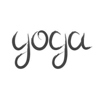 Yoga yazı. Yoga stüdyosu için logo.