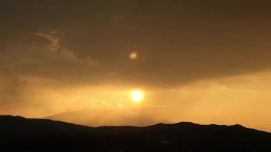 güzel gün batımı timelapse