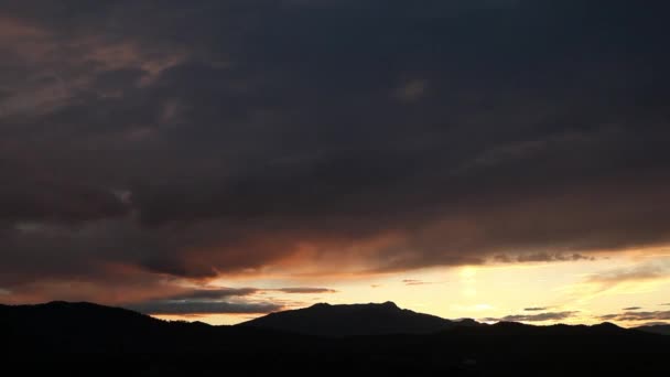 Güzel gün batımı timelapse — Stok video