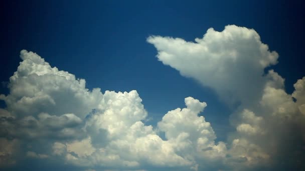 푸른 하늘 구름 timelapse — 비디오