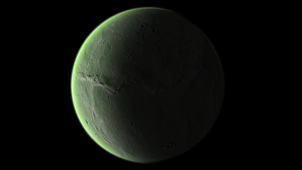 Imagem espacial da Lua — Vídeo de Stock