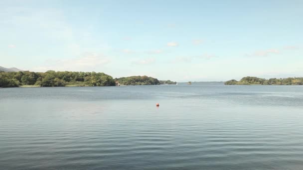 Lago calmo natureza panorama — Vídeo de Stock