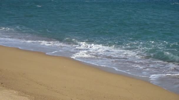 Slow Motion vagues de plage de sable — Video