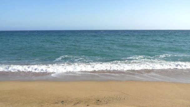 Slow Motion vagues de plage de sable — Video