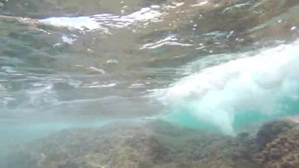 Morze podwodne fala — Wideo stockowe