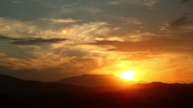 güzel gün batımı timelapse