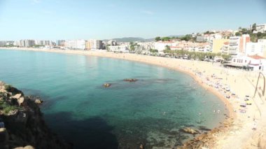 Deniz plaj Blanes, İspanya