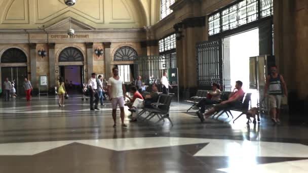 Intérieur de la gare à Barcelone — Video