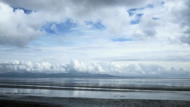 Nuages se formant sur la plage timelapse — Video