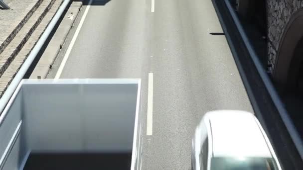 バルセロナ市内トランスポート トラフィック — ストック動画