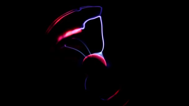 Электрический плазменный шар — стоковое видео