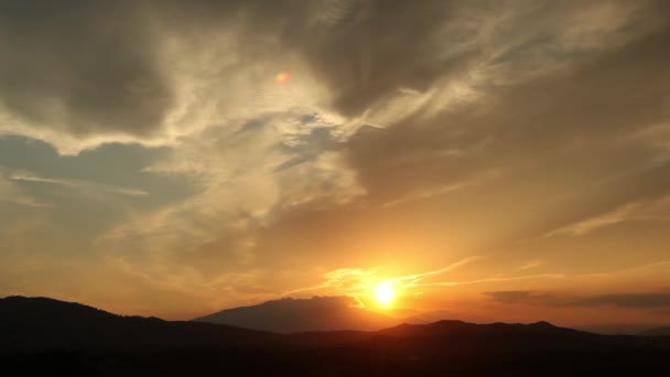 Pôr-do-sol lindo timelapse — Vídeo de Stock