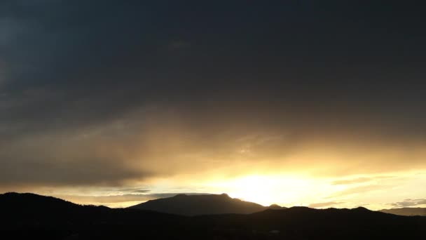 Piękny zachód słońca timelapse — Wideo stockowe