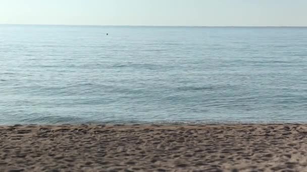 Beautiful blue sea horizon — Stock Video