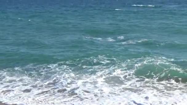 Slow Motion ondas de praia de areia — Vídeo de Stock