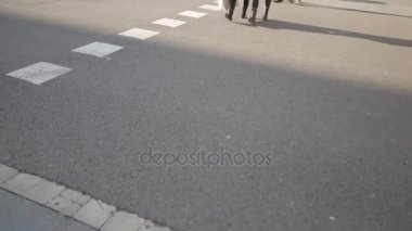 Barselona Caddesi üzerinde kişi