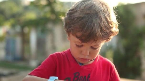 Garçon soufflant bulles de savon 