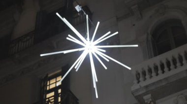 Barselona şehir Noel'de sokak