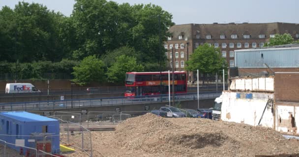 Trafficato Nella Città Londra — Video Stock