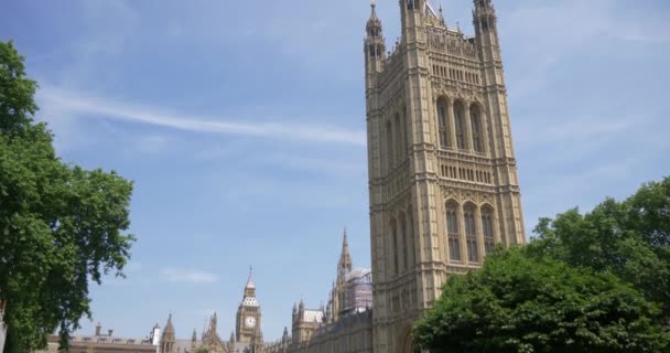 Londen Engeland Juli 2017 Big Ben Parlement Londen City Verenigd — Stockvideo