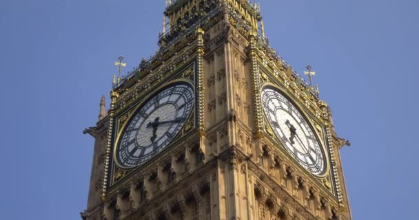 London England Juli 2017 Big Ben Parlamentet London City Kyrkan — Stockvideo