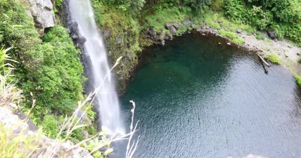 Cachoeira Paisagem Tropical Natureza Poder Dos Recursos Naturais Energia Verde — Vídeo de Stock