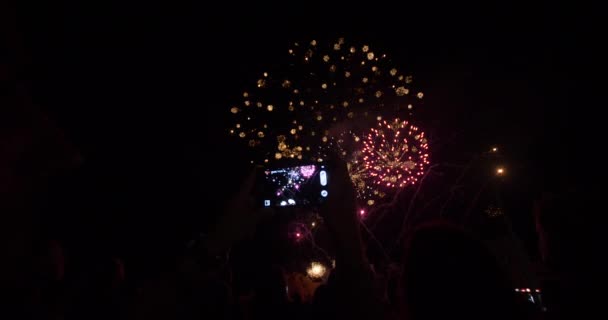Tűzijáték Nagy Finálé Usa Július Évi Ünnepsége — Stock videók