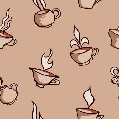 Cups ile Dikişsiz desen.