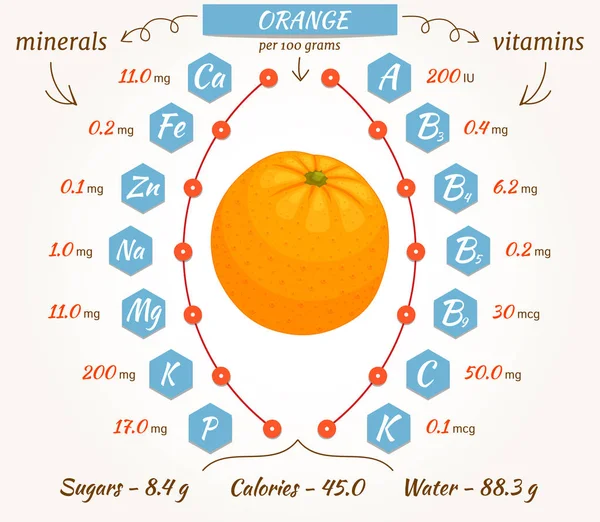 Vektor narancssárga infographics. — Stock Vector