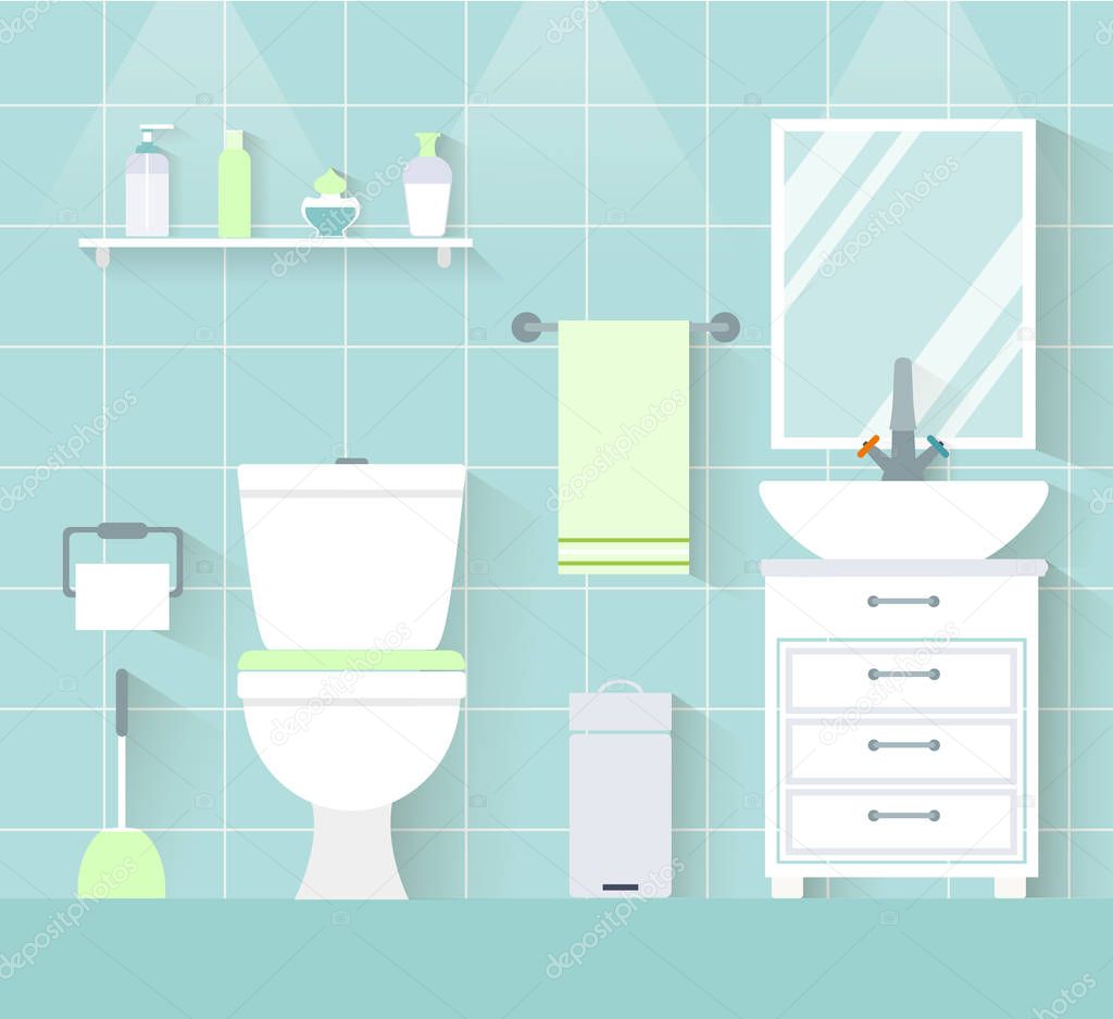 Toilet vector illustration.