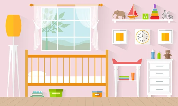Διάνυσμα παιδικό δωμάτιο. — Διανυσματικό Αρχείο