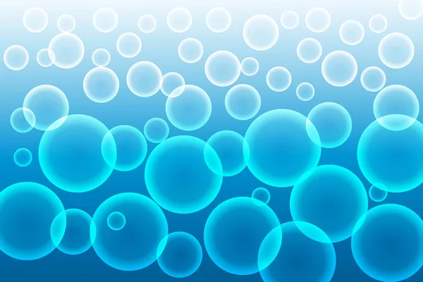 Dalgalar ve topları mavi arka plan