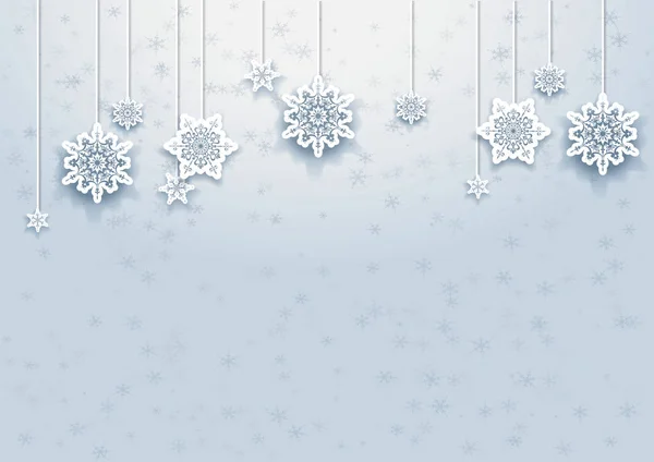 Karlı soyut kış mavisi arkaplan