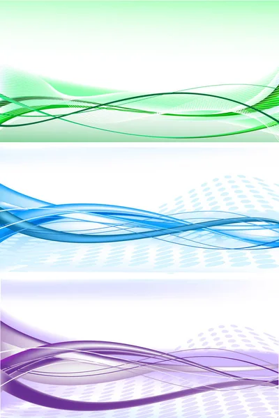 üç güzel rengarenk arka plan vektör