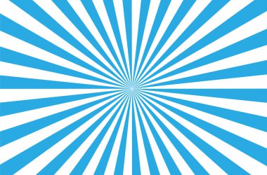 Vector   background of blue rays on a white background clipart