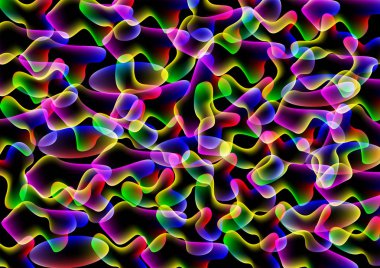 Aydınlık şekiller arka plan