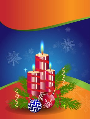 Noel kartı oyuncaklarla. Noel afiş