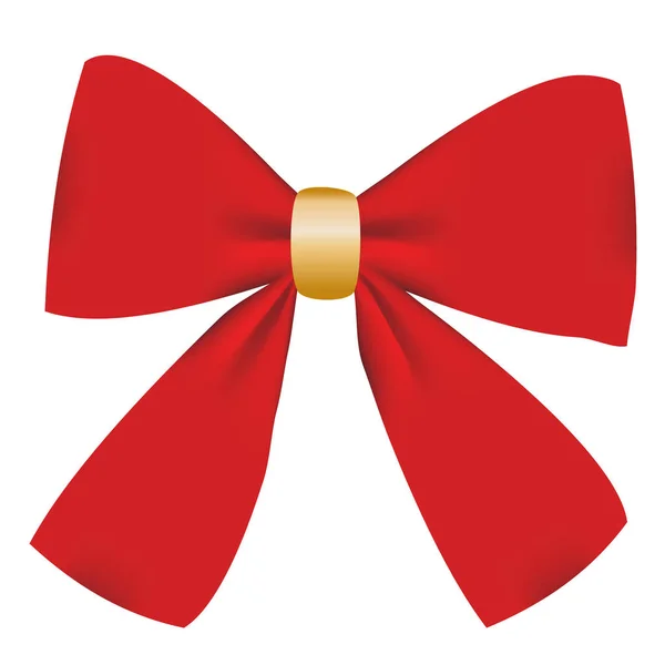 Güzel bir kırmızı yay vektör çizim