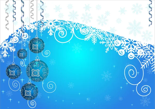 Mavi yılbaşı arka plan ışık