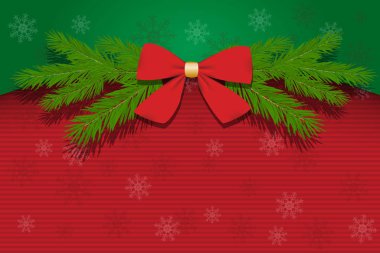 Ladin ve metin için yer dalları ile kırmızı Noel arka plan. EPS 10