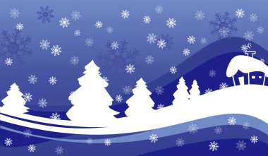 Kış vektör arka plan. EPS 10. Noel kartı.