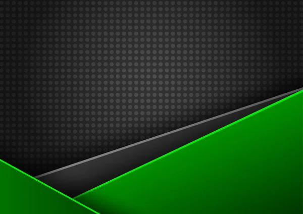 Fondo Abstracto Vector Verde Negro Con Espacio Para Texto — Archivo Imágenes Vectoriales