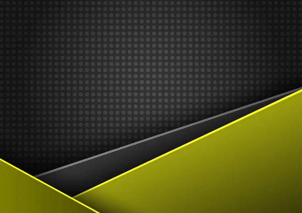Abstraktní Vektor Vektor Žluté Černé Pozadí — Stockový vektor