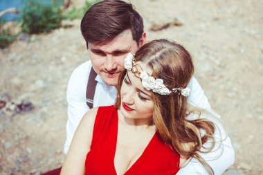 Çift oturma kol açık havada